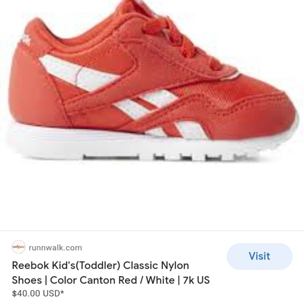 Reebok running shoes..for baby,
